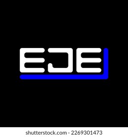 EJE letter logo creative design with vector graphic, EJE simple and modern logo.