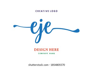 EJE lettering logo is simple, easy to understand and authoritative