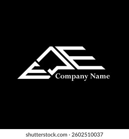 EJE logo design, EJE simple and modern logo. EJE luxurious alphabet design  