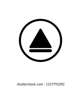 Eject button icon vector