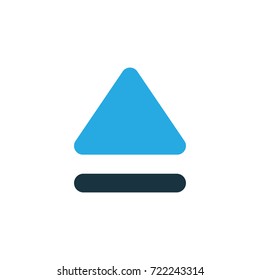 Eject Colorful Icon Symbol. Premium Quality Isolated Top Element In Trendy Style.