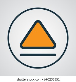 Eject Colorful Outline Symbol. Premium Quality Isolated Top Element In Trendy Style.