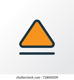 Eject Colorful Outline Symbol. Premium Quality Isolated Top Element In Trendy Style.