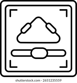 Ejetar Design do Ícone de Estilo Preenchido