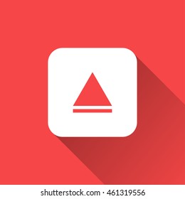 eject icon. flat design