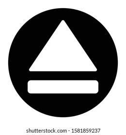 eject icon glyph vector design