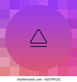 Eject icon. Media player button vector