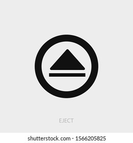 Eject icon. New trendy eject vector illustration symbol.