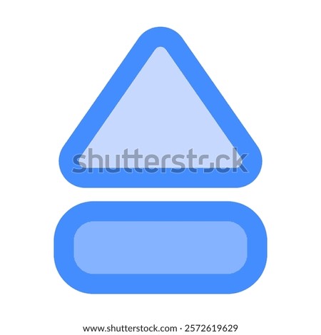 eject icon vector illustration style