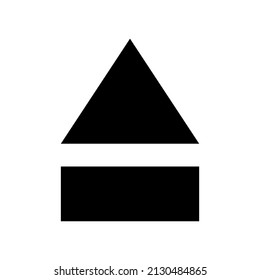 Eject Icon Vector Symbol Design Illustration