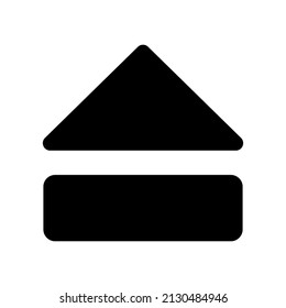 Ilustración de diseño del símbolo del vector del icono de expulsión