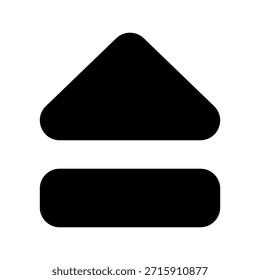 Ilustração de design de símbolo de vetor de ícone ejetar