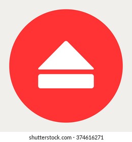 Eject navigation button.Vector illustration.