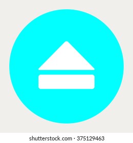 Eject navigation button.Vector illustration.