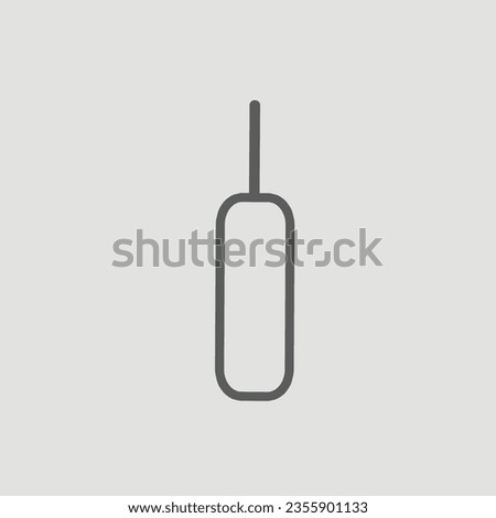 Eject sim card icon.  Flat design style. Vector illustration.