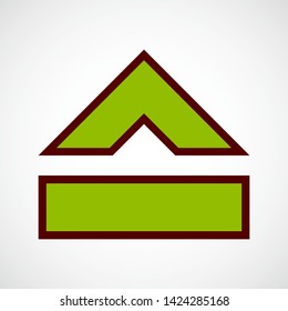 Eject Symbol. Vector Color Icon