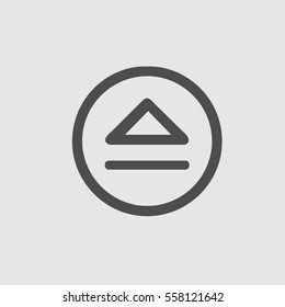 Eject vector icon eps 10. Open symbol.