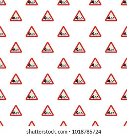 Ejection of gravel pattern seamless in flat style for any design