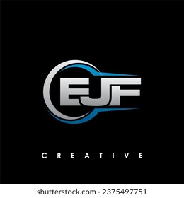 EJF Letter Initial Logo Design Template Vector Illustration