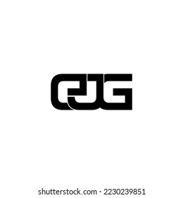 ejg initial letter monogram logo design