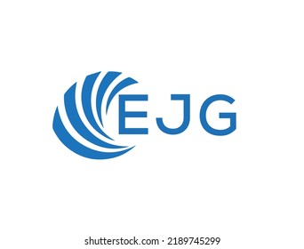EJG letter logo design on white background. EJG creative circle letter logo concept. EJG letter design.
