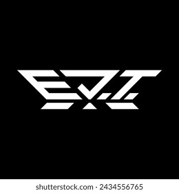 Diseño de vector de logotipo de letra EJI, logotipo simple y moderno EJI. Diseño lujoso del alfabeto EJI  