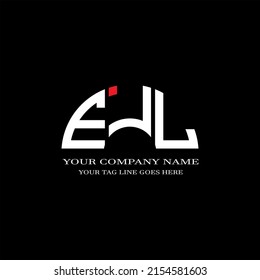 logotipo de carta EJL diseño creativo con gráfico vectorial