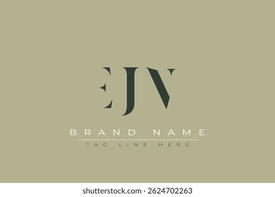 EJN abstract letter logo design. This logo is designed by three abstract letters.