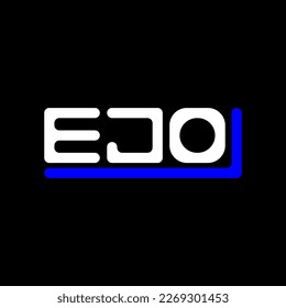 EJO letter logo creative design with vector graphic, EJO simple and modern logo.