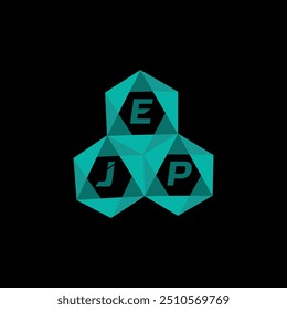EJP creative minimalist letter logo. EJP unique vector initials alphabet letter logo design
