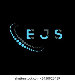 Abstraktes Design des EJS-Buchstabenlogos. EJS einzigartiges Design. EJS.
