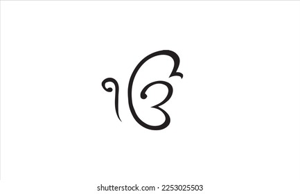 ek Initial Letter Logo Vector Element. Initial Logo Template