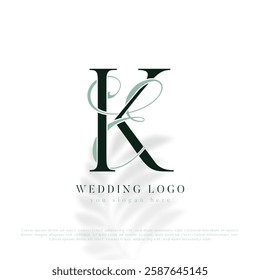 EK, KE Initial Wedding Logo Monogram