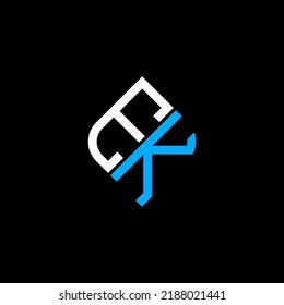 EK letter logo creative design with vector graphic