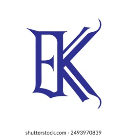 EK letter logo Creative Design.
EK monogram Logo Unique Concept Vector.
EK creative  modern flat abstract  initials letter logo.
