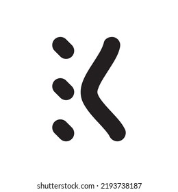 EK letter logo design vector