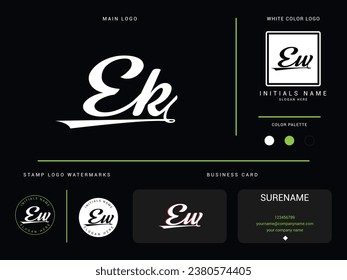 ek, ek letter logo, signature ek luxury logo icon vector for finance or business