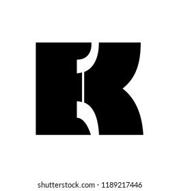 ek letter vector logo
