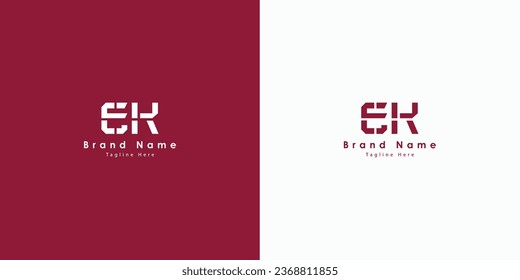 EK Letters, Vektorlogo-Design