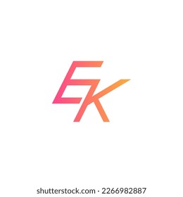 EK Logo, EK Monogram, Initials EK Logo, Letter EK Logo Design