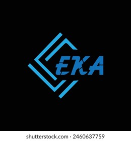 EKA Letter Initial Logo Design Template Vector Illustration