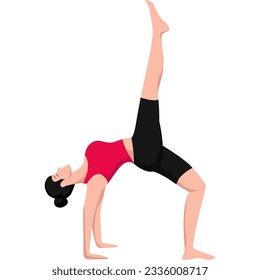 Eka yoga pose asana for ui, ux, web, app, brochure, flyer and presentation design, etc.