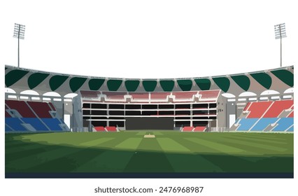 Moderne Stadion Sport Arena Vektorgrafik