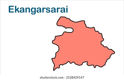 Ekangarsarai subdivision map, Nalanda District, Bihar State, Republic of India, Government of Bihar, Indian territory, Eastern India, politics, village, tourism