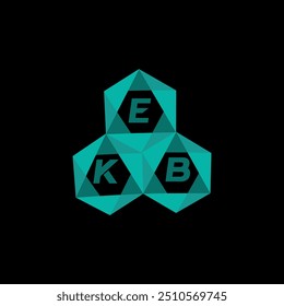 EKB creative minimalist letter logo. EKB unique vector initials alphabet letter logo design
