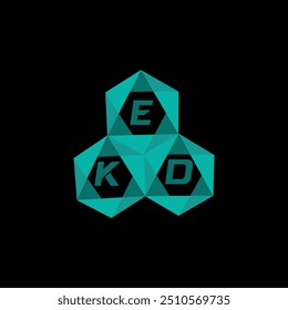 EKD creative minimalist letter logo. EKD unique vector initials alphabet letter logo design
