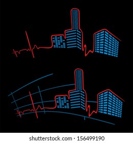 EKG of city