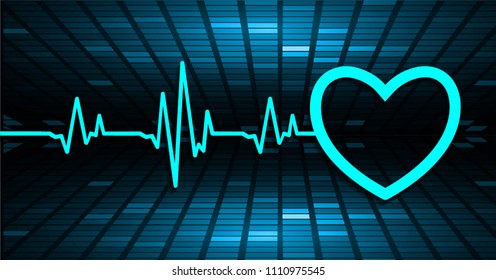 EKG Heart wave