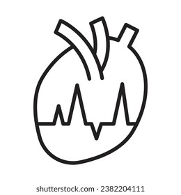 EKG Line icon design for personal commercial use