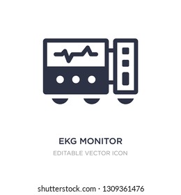 ekg monitor icon on white background. Simple element illustration from Dentist concept. ekg monitor icon symbol design.